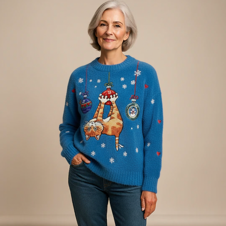 Dame Jule Kat Flannel Hoodie