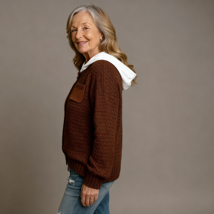 SELIORA | TEXTURED KNIT CARDIGAN