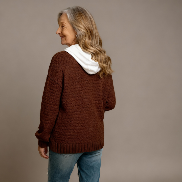 SELIORA | TEXTURED KNIT CARDIGAN