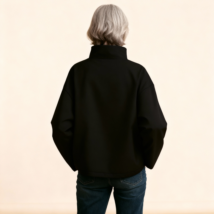 Elly | Casual Top with High Neck