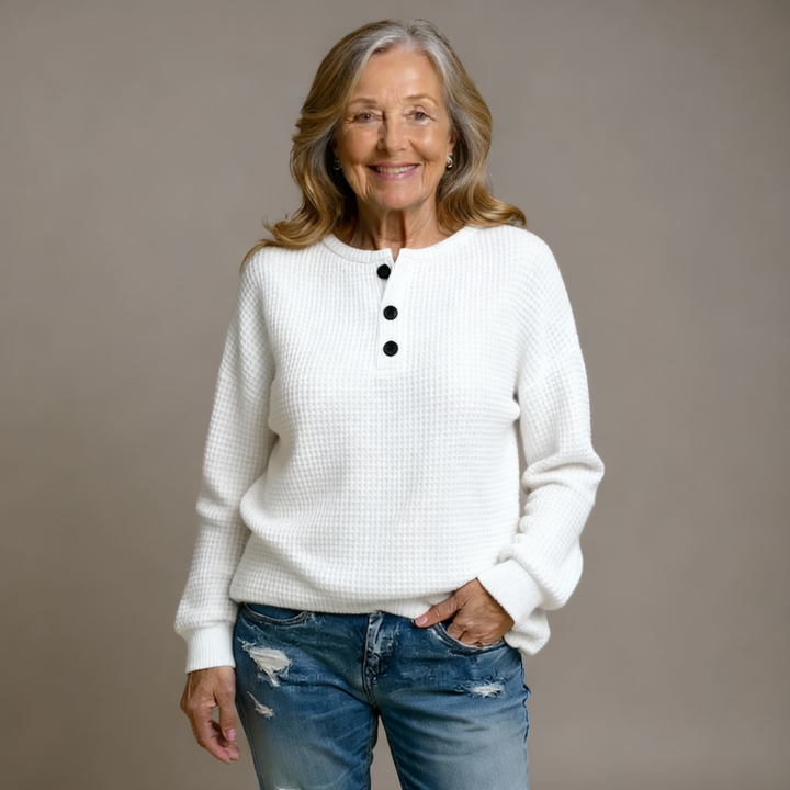 Anne | Casual sweatshirt with collar