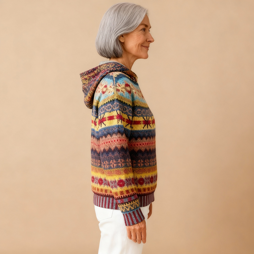 Gaby | Ethnic Retro Hoodie