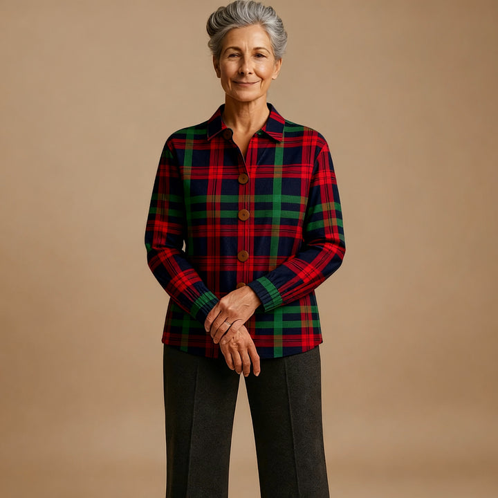 Tess | Checkered Blouse