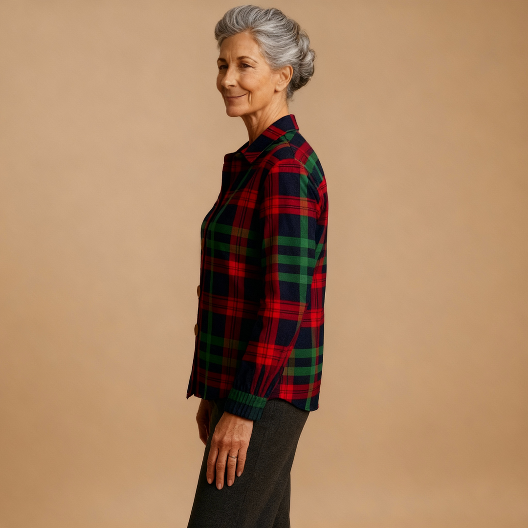 Tess | Checkered Blouse