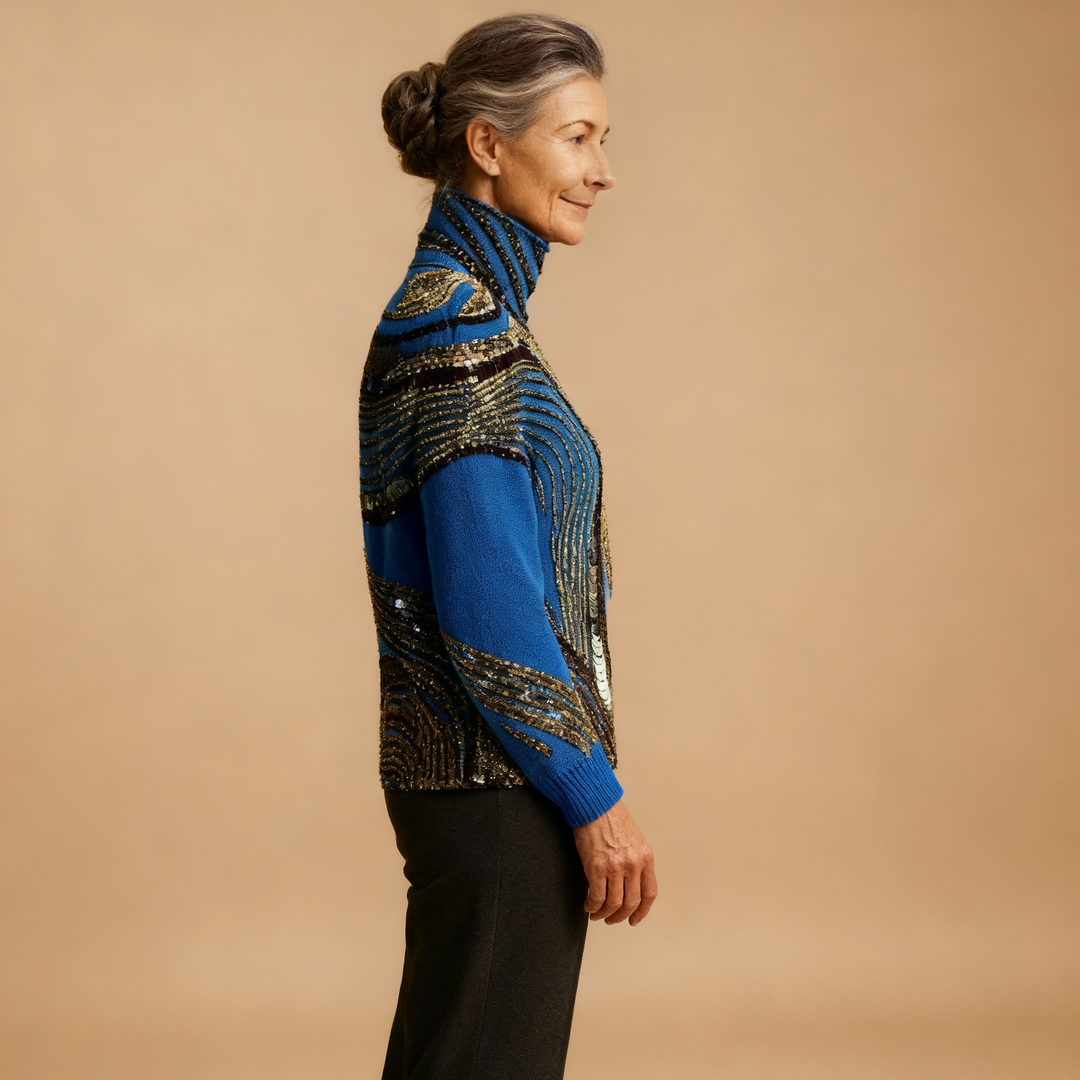 Ivy Christmas Knit Turtleneck Sweater