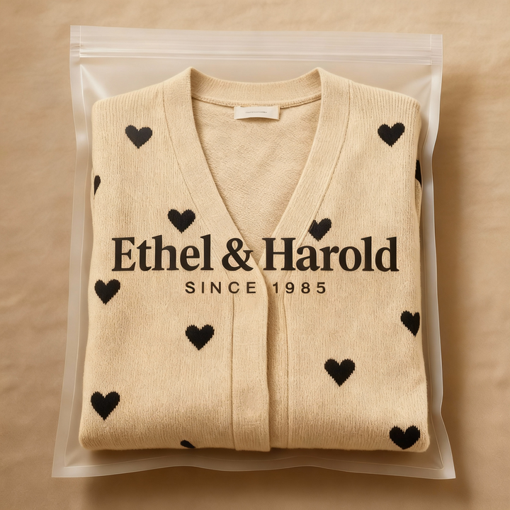 ELINE | Heart Pattern Cardigan