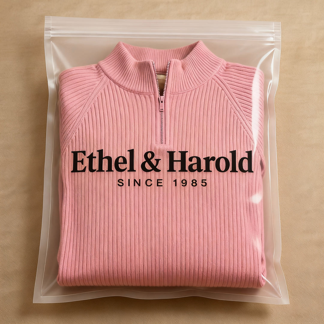 Sweater with Polo Zip