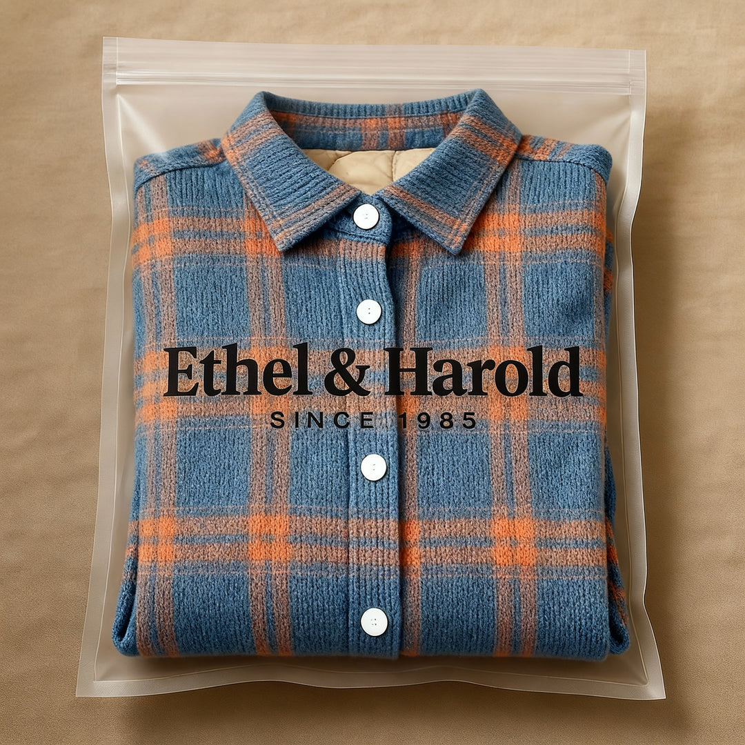 Mira | Soft Blouse with Check Pattern