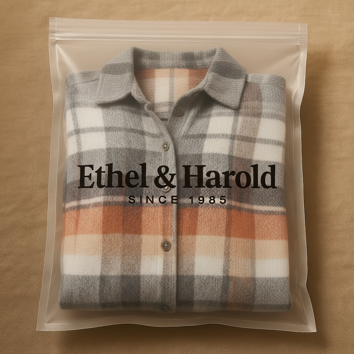 Elena | Checked Blouse in Soft Tones