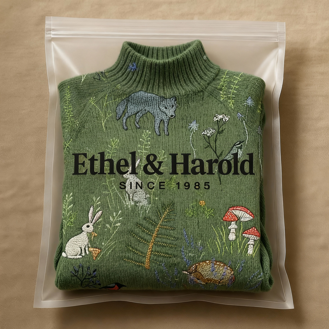 Zoe | Warm Floral Turtleneck