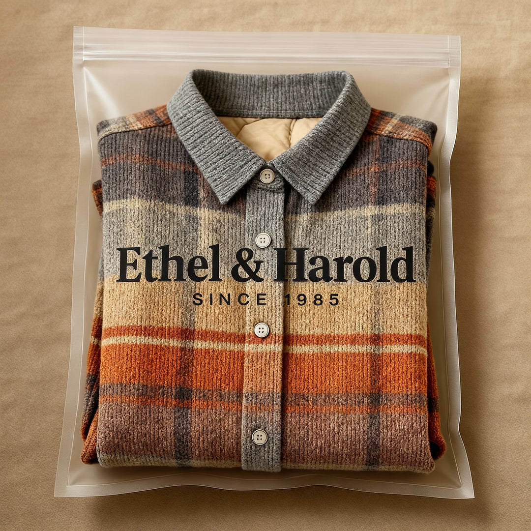 Fleur | Checked Blouse Made from Warm, Soft Material