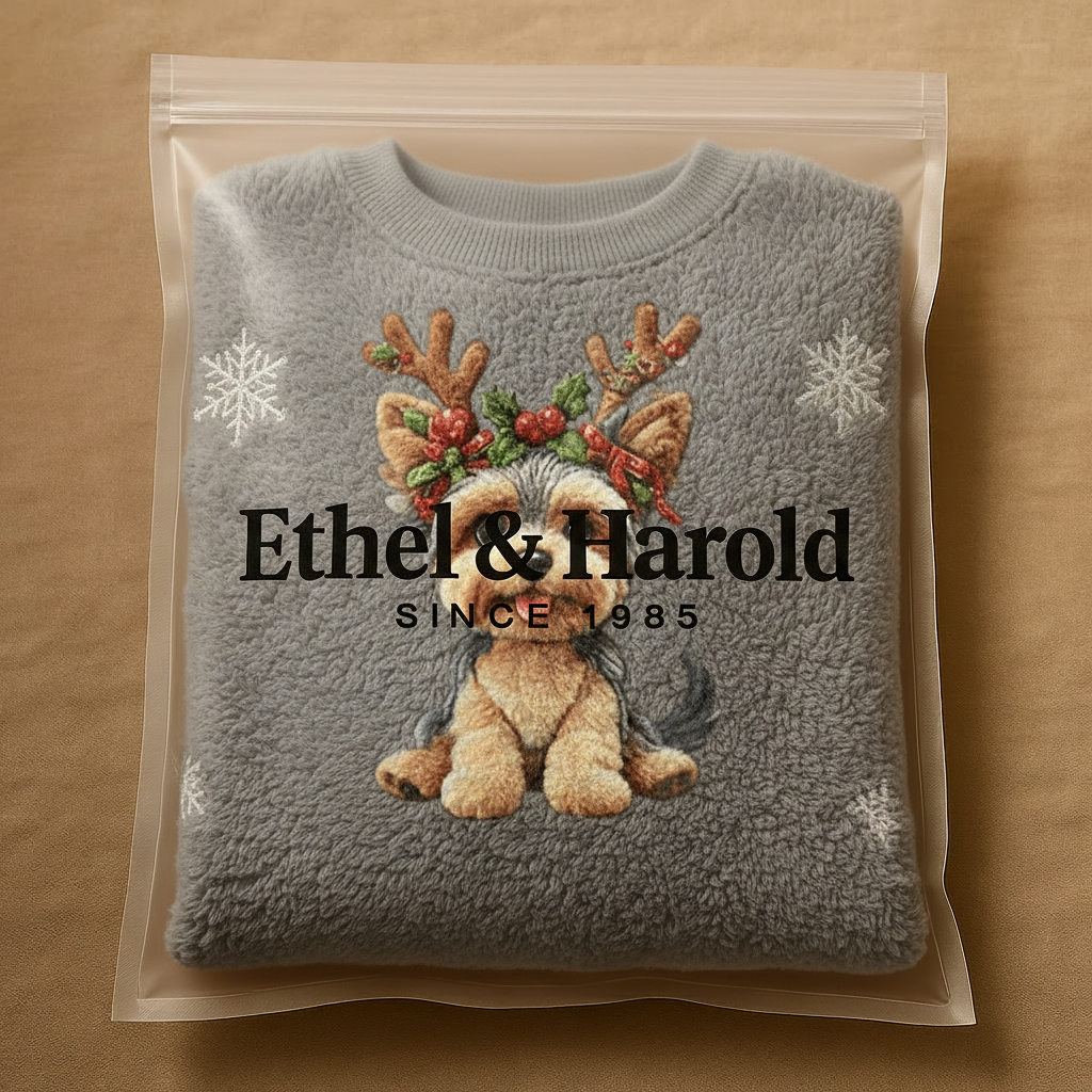 Soft Christmas Flannel Casual Pullover for Dogs for Women