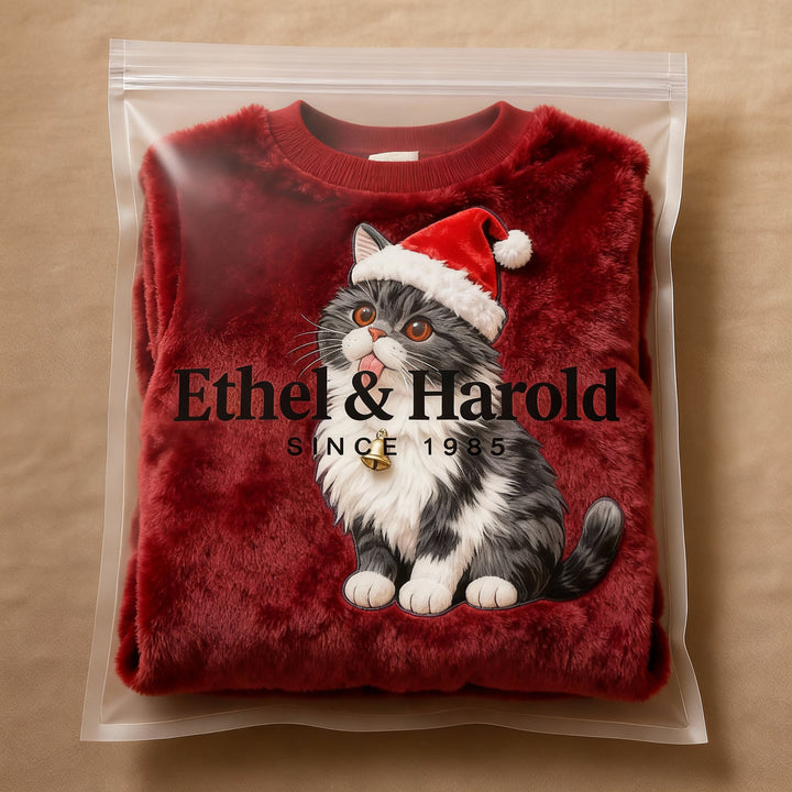 Christmas Flannel Hoodie for Women